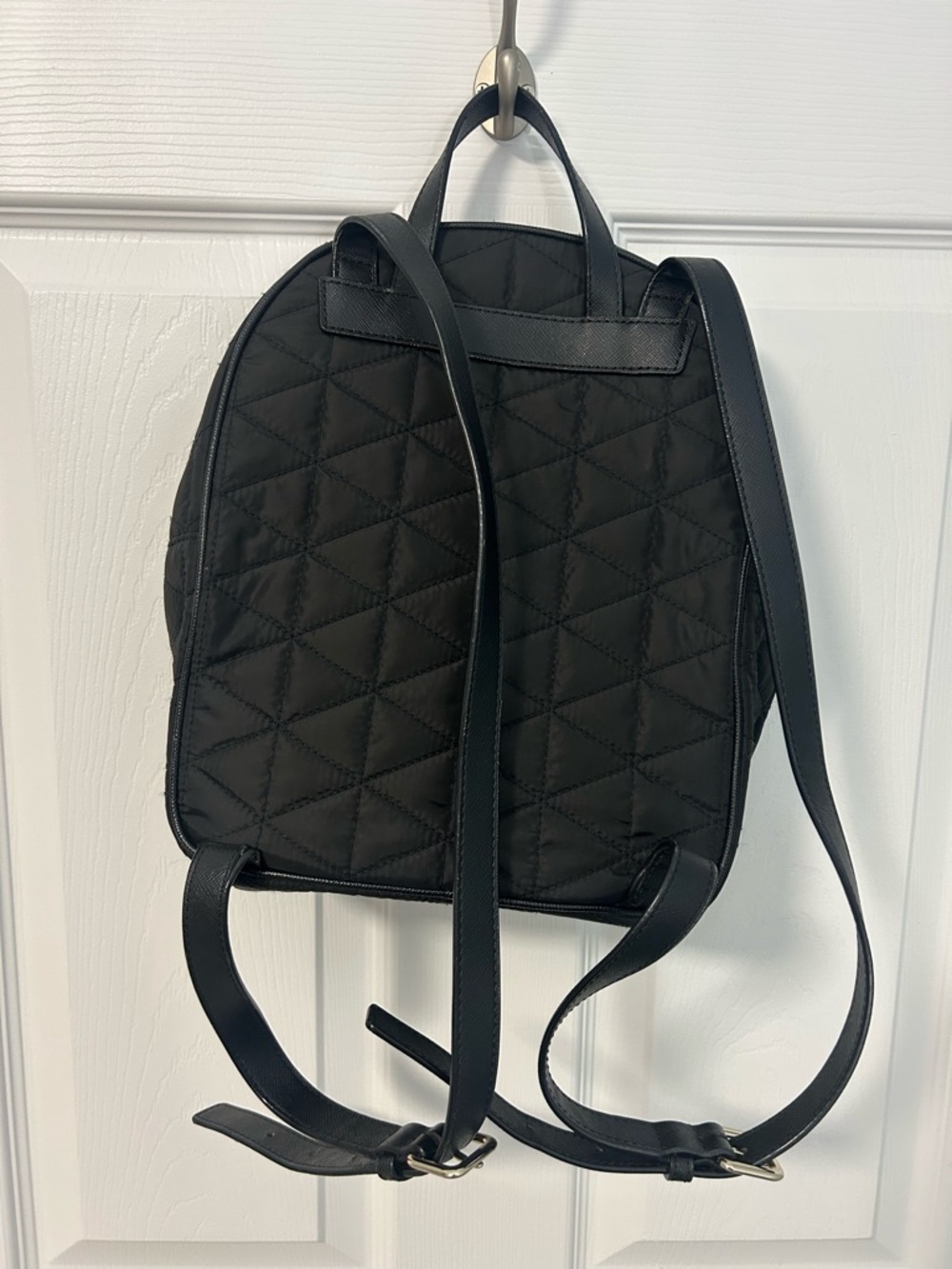 Kate Spade Black Quilted Mini Backpack - Picture 2 of 6